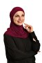 وشاح تشيستر مزدوج للحجاب بلون بوردو، عملي وجاهز للارتداء، موديل ساندي سادة 2501_16 - 3