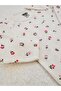 2-Piece Floral Patterned 100% Cotton Baby Girl Bodysuit Pants Set - 6