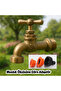 Hose Connection Adapter 3 Different Size Attachments 1/2\" - 3/4\" - 1\" Md306 Garden Hose End Plastic - 5