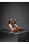 Heeled Crocodile Patterned Evening Dress Shoes 10.5cm -Feli̇syabuti̇k - 2