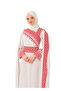 Hijab Dress Palestine Embroidered Sloping Shoulder Long Open Sleeves Black M-3Xl - 2