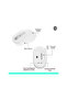 MK250 Kablosuz Bluetooth Kablosuz Klavye ve Mouse Seti Beyaz - 8