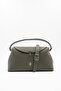 Rebeca Khaki Green Women's Handbag with Stitching Detail - 3