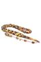 Hakan Turan Signed Capsule Cut Brown Yellow Crimped Amber Prayer Beads
