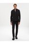 Dark Anthracite Melange Slim Fit Zippered Knitwear Cardigan 50317341-Vr266 - 4