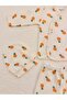 3-Piece Pineapple Patterned Beret Unisex Baby Newborn Bodysuit Set - 4
