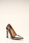 Platinum crinkled patent women's stiletto - 3