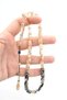 Hakan Turan Signed Capsule Cut Transparent Black Crimped Amber Prayer Beads - 4