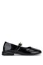 Women's Genuine Leather Black Patent Leather Casual Shoes