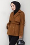 Nehar Windbreaker Lined Trench Coat 1621 - Brown