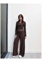 Wide Leg Modal Pants with Side Pleat Detail - 2
