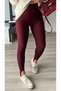 Burgundy Fuzo Leggings - 2