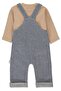 Knitted Salopet 2-Piece Set (Keep Ready) Navy Blue - 2