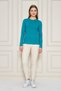 Women's Crew Neck Long Sleeve Basic T-Shirt - 100% Cotton Casual T-Shirt-Petrol - 2