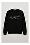 Special Design Printed Unisex Crew Neck K Atatürk Signature Printed Oversize Sweatshirt - 2