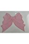 6 Pieces First Quality Linen over Bow Pattern Embroidered American Service Plate - 3