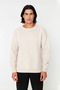 Men's Oversize Wide Fit Hair Braided Crew Neck Knitwear Sweater Ideal Choice for Winter Fashion - 2
