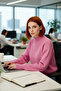 Women's Oversized Balloon Sleeve Stand Collar Knit Sweater Special for Winter Zigzag Pattern Offers Comfortable Elegance Quality - 3