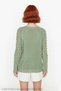 Women's Regular Fit Textured Acrylic Knitwear Crew Neck Long Sleeve Stylish and Comfortable Seasonal Sweater - 4