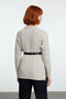 Women's Regular Fit Crew Neck Hair Knit Slit Detail Long Sleeve Knitwear Sweater for Cold Days - 4