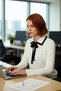 Women's Color Block Polo Neck Lace-Up Knitwear Sweater Long Sleeve Classic Offers Elegance and Comfort Quality - 3