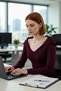 Women's Turn-Down Collar Fitted Ribbed Knit Blouse Long Sleeve Crop Length Spring Autumn Casual Chic - 3