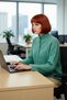 Women's Oversized Cut Low Armhole Stand Collar Ribbed Knitwear Sweater Winter Comfortable and Stylish Casual Outfits - 3
