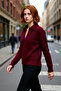 Women's Oversized Polo Neck Low Sleeve Ribbed Knit Sweater Winter Casual Chic Comfortable