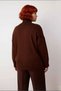 Comfortable Relaxed Fit Low Armhole Stand Collar Knitwear Sweater for Women Ideal Choice for Winter Days - 4