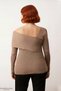 Women's Asymmetrical Neckline Long Sleeve Modern Knitwear Sweater Stylish Comfortable and Elegant for Daytime Nighttime Outfits - 4