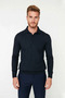 Men's Fitted Cut Polo Neck Knitwear Sweater Long Sleeve Smart Casual Style Offers Everyday Elegance - 2
