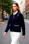 Women's Oversized Polo Neck Color Block Knitwear Sweater Winter Daily Casual and Stylish Ideal for Combinations