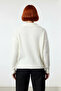 Women's Oversized Polo Neck Low Sleeve Ribbed Knit Sweater Winter Casual Chic Comfortable - 4