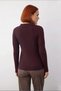 Women's Polo Neck Ribbed Knit Sweater Offers Everyday Chic with Its Fitted Cut Ideal for Cold Weather - 4