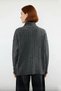 Women's Oversized Cut Low Armhole Stand Collar Ribbed Knitwear Sweater Winter Comfortable and Stylish Casual Outfits - 4