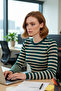 Women's Crew Neck Striped Fitted Acrylic Knitwear Long Sleeve Basic Casual Sweater Style Quality - 3