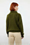 Women's Oversized Polo Neck Low Sleeve Ribbed Knit Sweater Winter Casual Chic Comfortable - 4