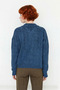 Women's Oversize Hair Knit Polo Neck Sweater Low Long Sleeve Winter Casual Basic Chic Quality - 4