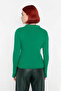 Women's Regular Fit Polo Neck Ribbed Long Sleeve Knit Sweater Basic Winter Design Offering Elegance - 4