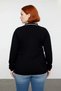 Women's Black Polo Neck Plain Knitwear Sweater Regular Fit Winter Long Sleeve Stylish and Comfortable Design - 4