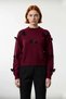 Women's Exclusive Basic Regular Fit Crew Neck Ribbon Detailed Knitwear Long Sleeve Sweater High Quality - 2