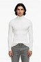 Men's Fitted Turtleneck Ribbed Knit Sweater Ideal for Winter Days Offering Elegance and Comfort - 2