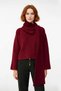 Women's Grey Regular Fit Thick Low Sleeve Shawl Collar Crop Knitwear Sweater Ideal for Winter Season Casual Style - 2