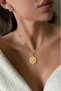 Steel 22K Flower of Life Necklace 45 cm |   Gold Color Non Tarnish Women Jewelry Steel Necklace - 4