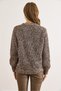 Women's Brown Soft Textured Knit Cardigan Hrk-19000431 - 3