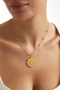Steel 22K Flower of Life Necklace 45 cm |   Gold Color Non Tarnish Women Jewelry Steel Necklace - 6