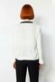 Women's Color Block Polo Neck Lace-Up Knitwear Sweater Long Sleeve Classic Offers Elegance and Comfort Quality - 4