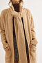 Women's Camel Self-Tie Pocketed Long Cardigan Hrk-19000429 - 6