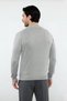 Men's Fitted Fit Stand Collar Cotton Acrylic Blend Long Sleeve Knitwear Sweater Ideal for Everyday Chic - 4