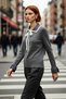 Women's Color Block Polo Neck Lace-Up Knitwear Sweater Long Sleeve Classic Offers Elegance and Comfort Quality
